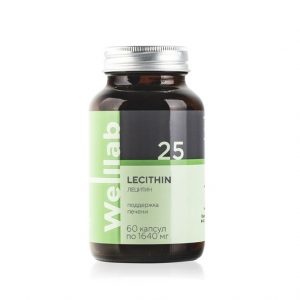 БАД с натуральными фосфолипидами Welllab LECITHIN, 60 капсул 2